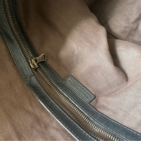 John Varvatos Large Leather Black Duffle bag - Picture 3 of 7